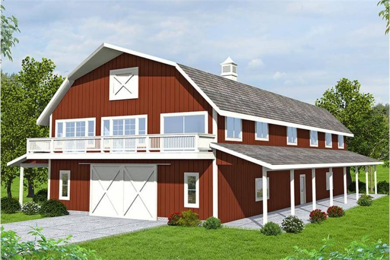 3-Bedroom 1,920 Sq. Ft. Barn Style Home with Plenty of Garage/Storage Space (Floor Plans)