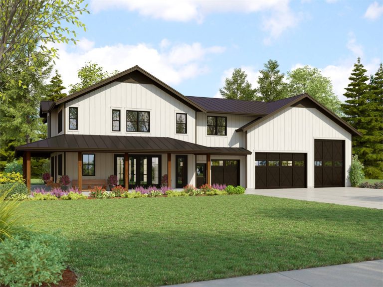 Double-Story, 3-Bedroom The Maplewood Barndominium RV-Style House (Floor Plans)